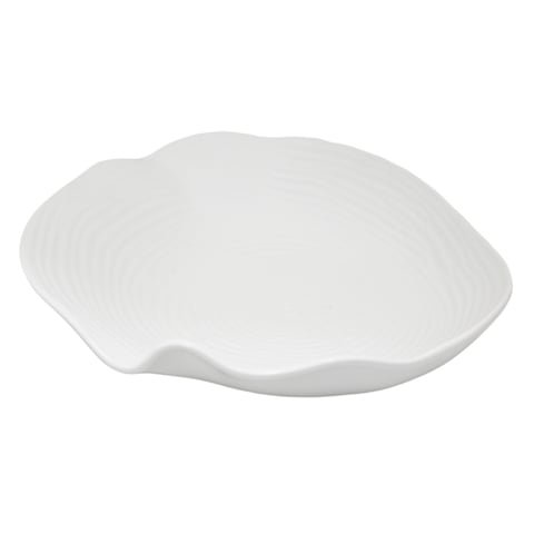 Cerabon Essentials Porcelain Bowl L27xW25xH6cm, Matt White, Tree Rings