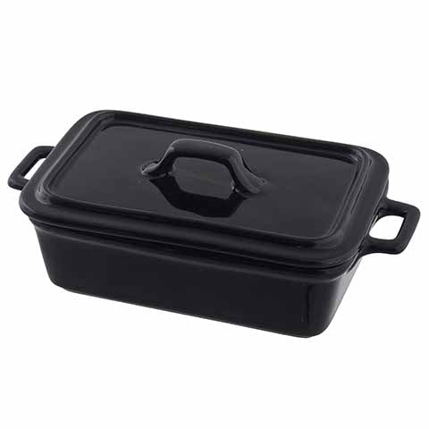 Cerabon Essentials Rect Casserole L154xW81xH52mm, Black