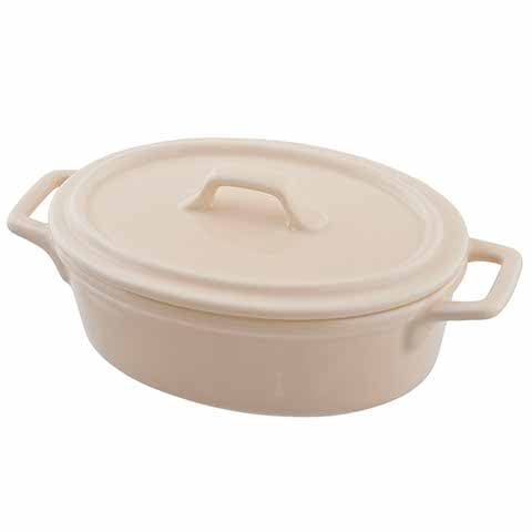 Cerabon Essentials Oval Casserole L159xW95xH60mm, Beige