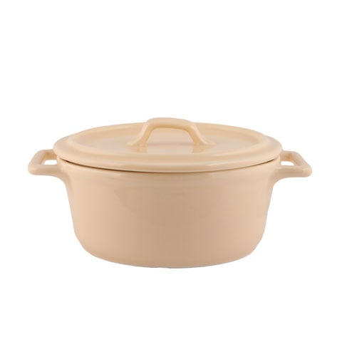 Cerabon Essentials Round Casserole L162xW126xH68mm, Beige