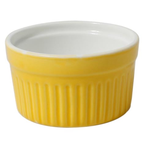 Cerabon Essentials Souffle Dish 80cc, Yellow