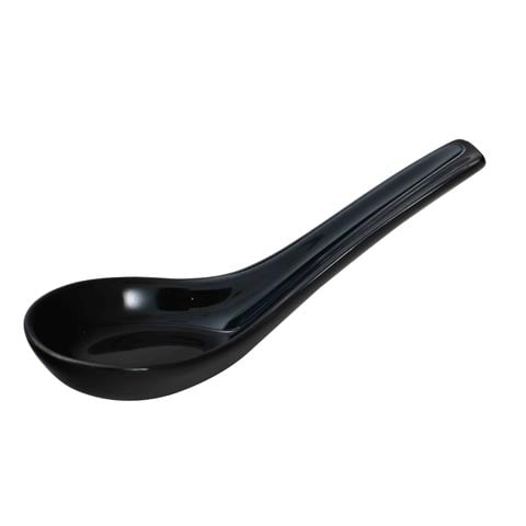 Cerabon Essentials Chinese Soup Spoon L13xW4.5xH4.5cm, Black