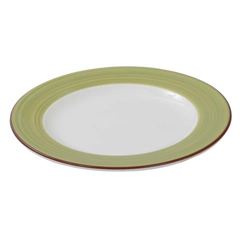 Cerabon Essentials Round Rim Plate Ø8", Green