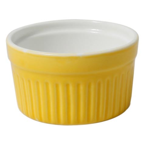 Cerabon Essentials Souffle Dish120cc, Yellow