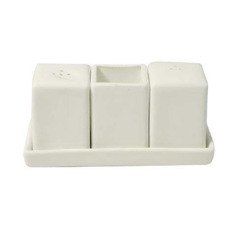 Cerabon Essentials Square 4-Pcs Cruet Set L136xW55xH67mm