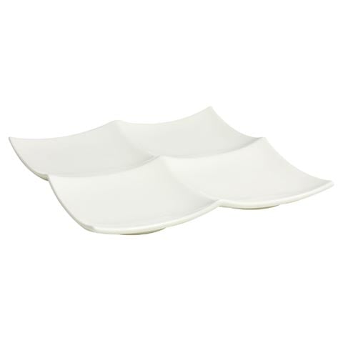 Cerabon Essentials 4 Section Wave Dish L193xW193xH10mm