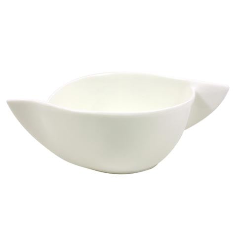 Cerabon Essentials Ivory Porcelain Wave Bowl L192xW118xH63mm, 400cc