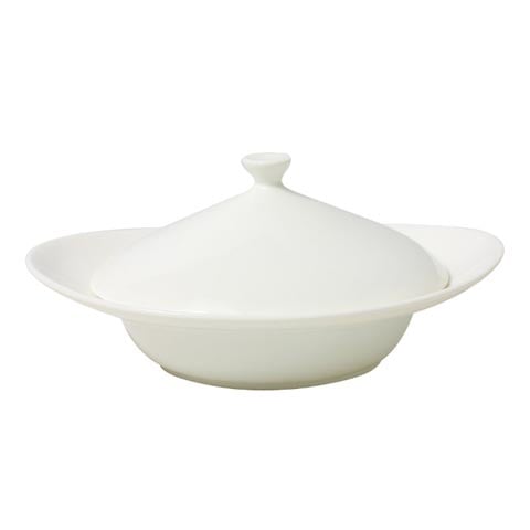 Cerabon Essentials Oval Sharkfin Dish With Cover 250cc