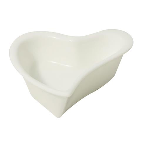 Cerabon Essentials Wavy Heart Shape Dish L90xW90xH30mm, Hors D'Oeuvre