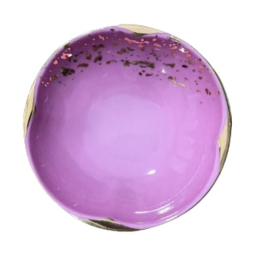 PORCELAIN ROUND PLATE Ø9xH2cm, PINK SAND