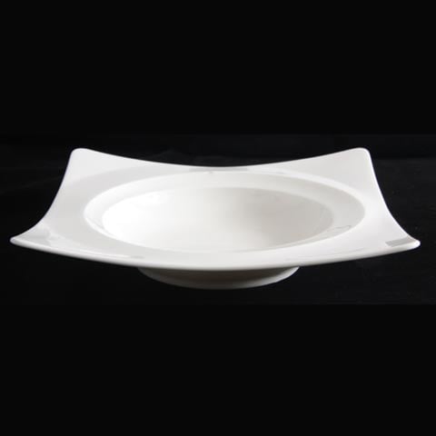 Royal Bone China Tyfoon Square Deep Plate 21.5x21.5cm