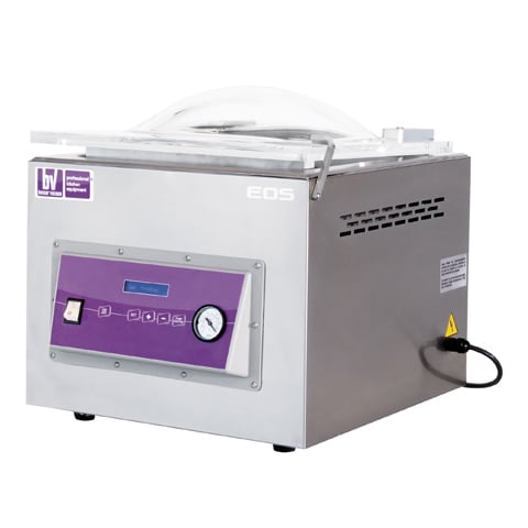 (18-00195) TABLE CHAMBER VACUUM MACHINE w/ GAS, INTERNAL DIM: L33xW33xH20cm, 320mm PISTON SEAL BAR, PUMP BUSCH 8m³/h, BESSER VACUUM    1 YEAR WARRANTY