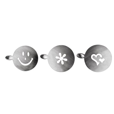 Ibili Stainless Steel Cocoa Stencils Set Of 3 Ø10cm