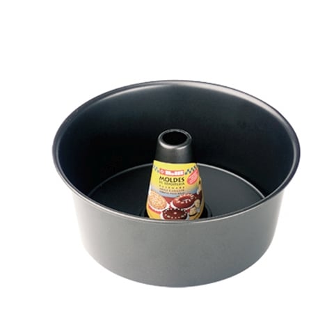 Ibili Non-Stick Rd Deep Savarin/Chiffon Mould, 24x10cm, Moka