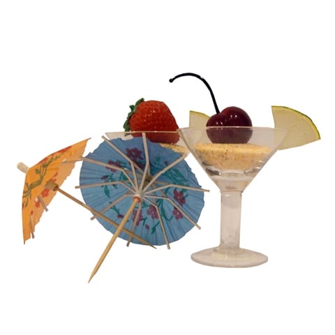 Bfooding Paper Parasol (Umbrella) Picks 10cm,(144Pcs/Pkt)