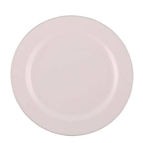 Bfooding Disposable Plate W/Silver Rim Ø187.5mm, 10Pcs/Pkt, White