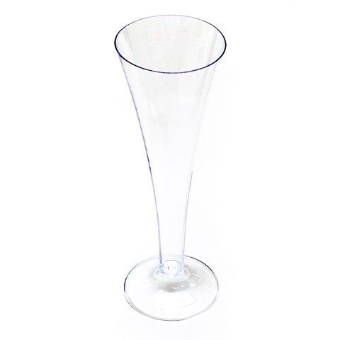 Bfooding Disposable Champagne Flute Glass Ø6xH18cm,125ml, 6Pcs/Pkt, Clear