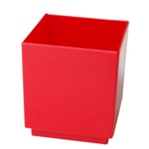 Bfooding Disposable Square Cube Cup 65ml, 50Pcs/Pkt, Red