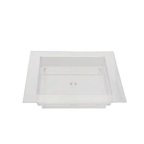 Bfooding Disposable Square Dish L70x70mm, 100Pcs/Pkt, Clear