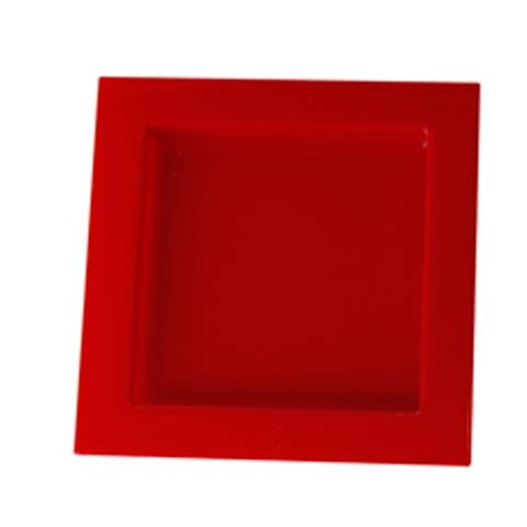 Bfooding Disposable Square Dish L70x70mm, 100Pcs/Pkt, Red