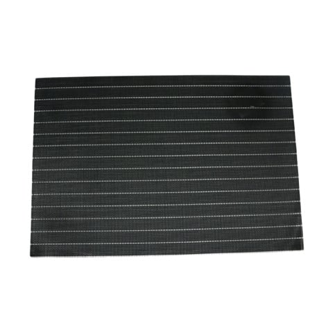 Rectangle Placemat Black With White Rip