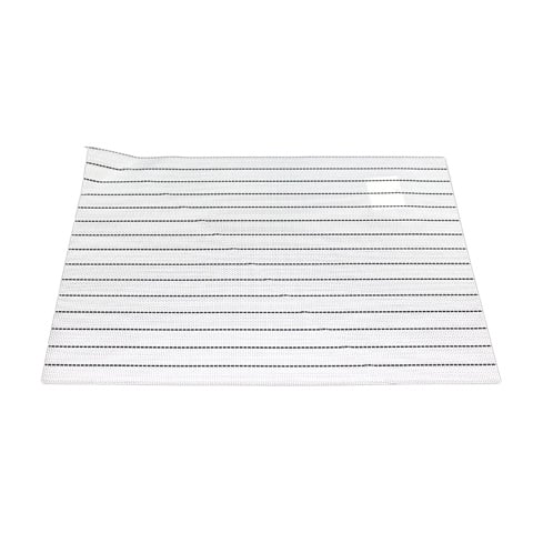 Rectangle Placemat White With Black Rip