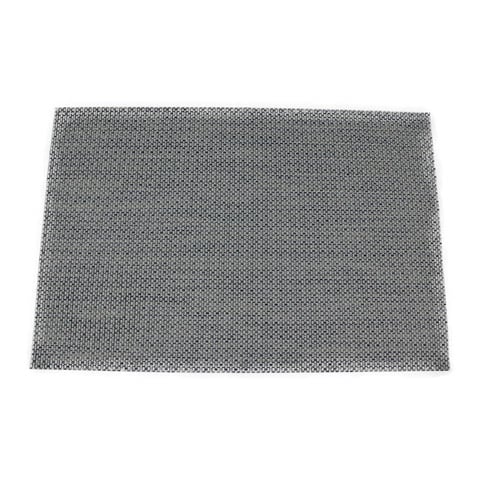 Rectangle Placemat Grey Blue With Gold Shiny Yarn