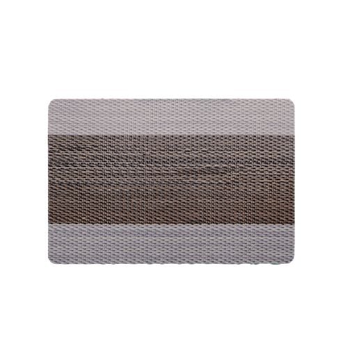 Rectangle Placemat Grey With Brown