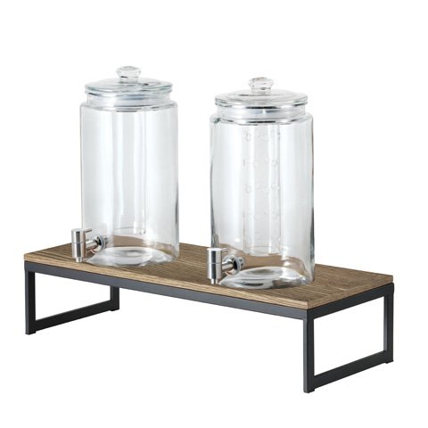 Tiger Hotel T-Collection Glass Double Container Juice Dispenser L57.45xW29.59xH52.05cm, 11.4L