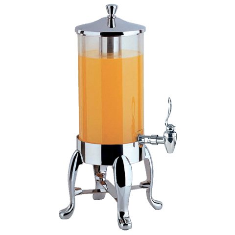 Tiger Hotel Euri Stainless Steel Juice Dispenser With Chrome Legs L28.5xW28.5xH59cm, 7L