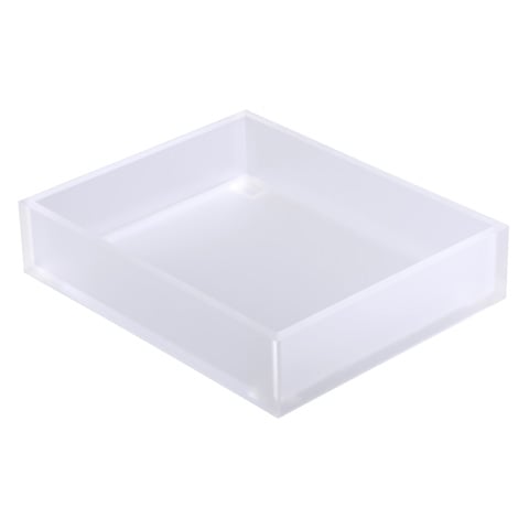 Tiger Hotel T-Collection Lucite Tray L32.5xW26.5xH7.5cm, Ice White