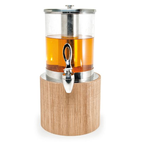 Tiger Hotel Juice Dispenser With Wooden Base L34.4xW22.3xH49cm, 3.8L, Natural