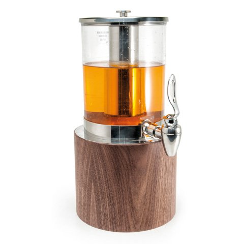 Tiger Hotel Juice Dispenser With Wooden Base L34.4xW22.3xH49cm, 3.8L ,Walnut