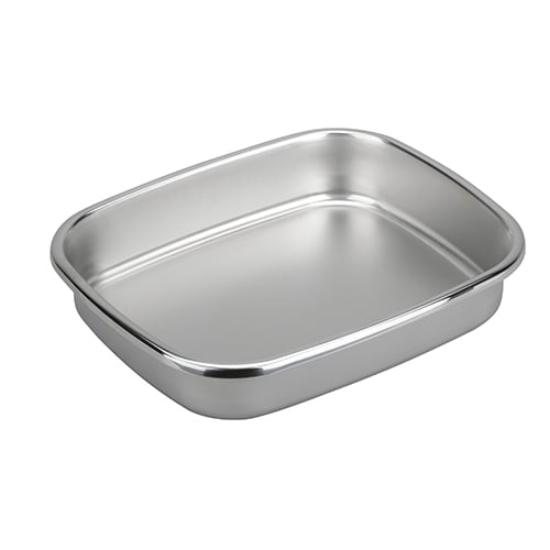 Tiger Hotel Stainless Steel Oblong Food Pan Insert For 15900 Square Chafer L34xW28xH6.5cm, 4.5L