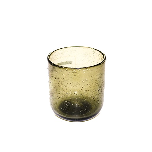 Glass Tumbler Ø8xH9cm, 310ml, Bubbles Smoked