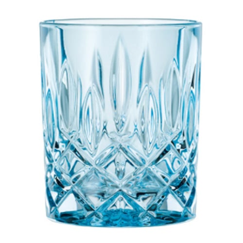 Nachtmann Noblesse Set of 2 Lead Free Crystal Whisky Tumbler 295ml, Aqua