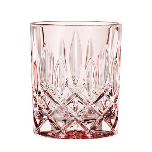 Nachtmann Noblesse Set of 2 Lead Free Crystal Whisky Tumbler 295ml, Rose