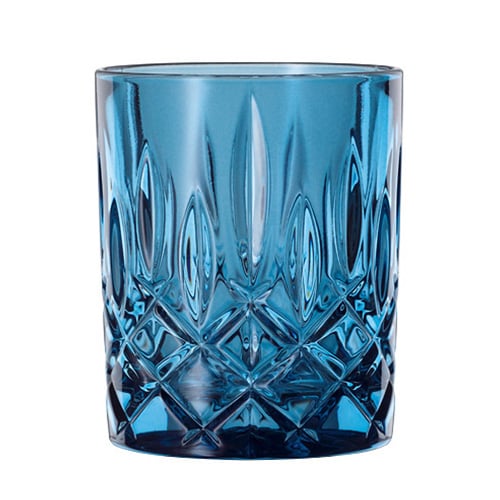 Nachtmann Noblesse Set of 2 Lead Free Crystal Whisky Tumbler 295ml, Vintage Blue