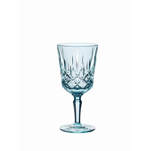 Nachtmann Noblesse Set Of 2 Lead Free Crystal Cocktail/Wine Glass 355ml ,Aqua