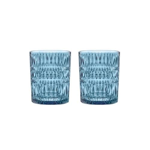 Nachtmann Ethno Set Of 2 Lead Free Crystal Tumbler 304ml,Vintage Blue