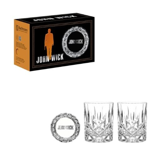 Lead Free Crystal Whisky Tumbler Ø8.2Xh10.2Cm, 295Ml, Set Of 2Pcs, John Wick, Noblesse, Nachtmann