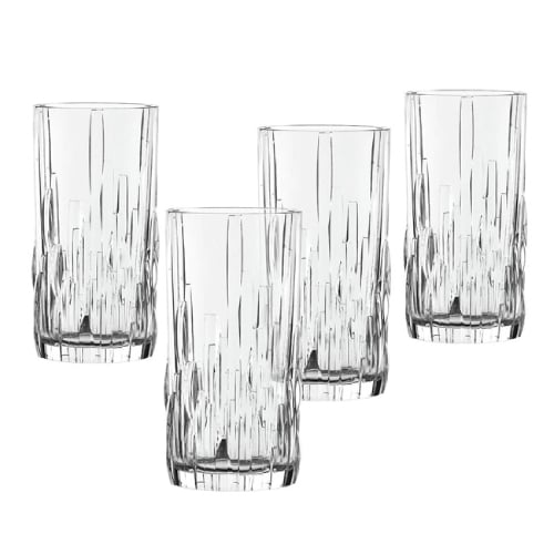 Nachtmann Shu Fa Set of 4 Lead Free Crystal Longdrink