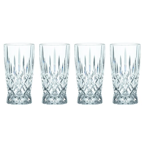 Nachtmann Noblesse Set of 4 Lead Free Crystal Softdrink Glass 370ml