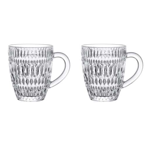 Nachtmann Ethno Set of 2 Lead Free Crystal Hot Beverage Mug 392ml