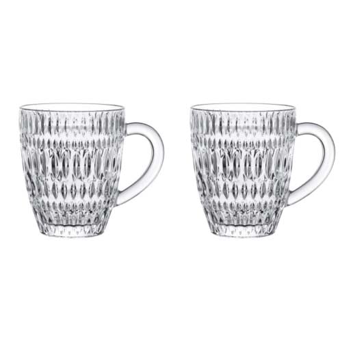 Nachtmann Ethno Set of 2 Lead Free Crystal Hot Beverage Mug 392ml