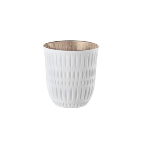 Nachtmann Ethno Colors Lead Free Crystal Tumbler Ø8.3xH9cm, 235ml, Set Of 2Pcs, White/Gold