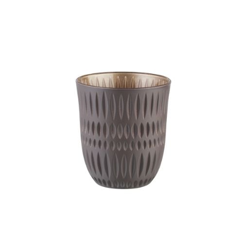 Nachtmann Ethno Colors Lead Free Crystal Tumbler Ø8.3xH9cm, 235ml, Set Of 2Pcs, Mocca/Gold