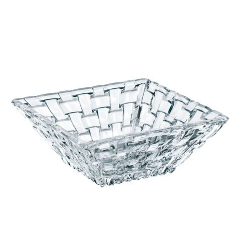 Nachtmann Bossa Nova Set of 2 Lead Free Crystal Square Bowl