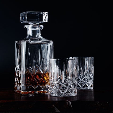 Nachtmann Noblesse Set of 3 Lead Free Crystal Whisky Set