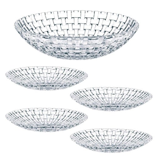 Nachtmann Bossa Nova Set of 5  Lead Free Crystal Bowl Set